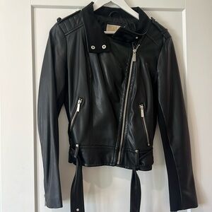 Michael kors leather jacket